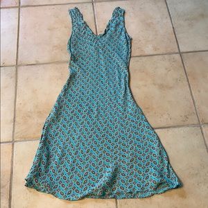 Printed Turquoise dress